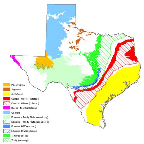 Major Aquifers | Texas Water Development Board