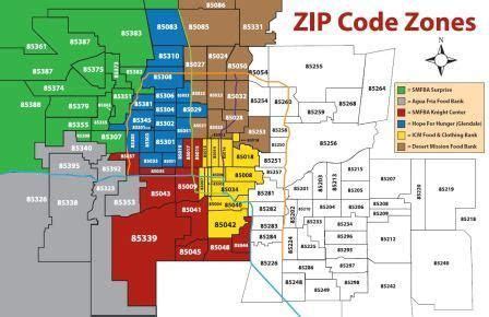 Glendale Az Zip Code Map | World Map Gray