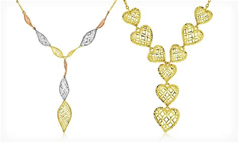 10-Karat Gold Necklaces | Groupon Goods