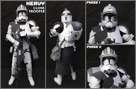 Star Wars BF2 - Heavy Clone Trooper Papercraft by SupMug on DeviantArt