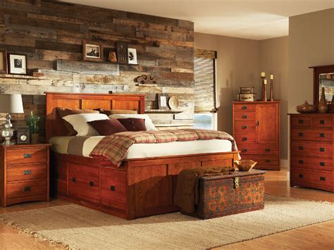 American Mission II Storage Bedroom Suite by | HOM Furniture