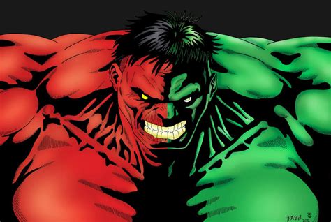 Red and Green Hulk - Tyndall and me by pascal-verhoef on DeviantArt