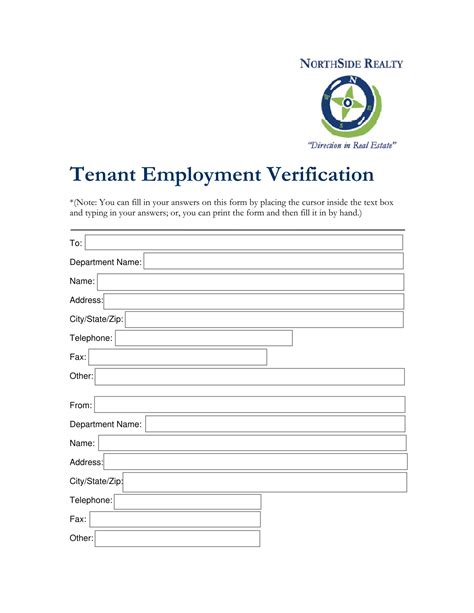 What Is a Tenant Employment Verification Form? [ with Samples ]