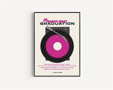 Graduation Kanye West Vinyl Album Poster Print Vintage Retro - Etsy