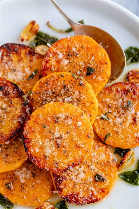 Garlic Butter Parmesan Baked Butternut Squash | Butternut recipes ...