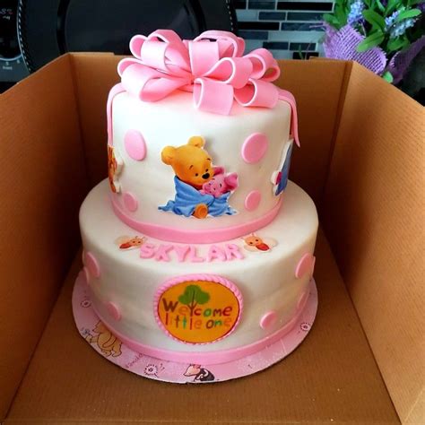 Winnie the pooh baby shower cake | Baby shower cakes, Shower cakes, Cake