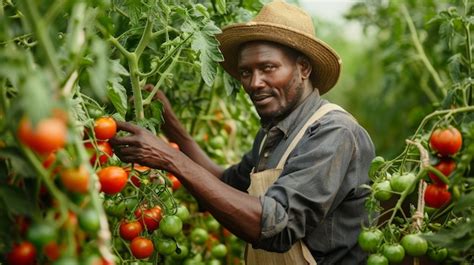 Free Photo | African man harvesting vegetables