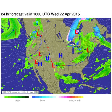 weather reports show us where high pressure systems and low pressure systems are occurring ...