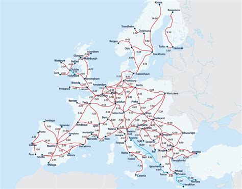 Interactive Rail Map Of Europe - United States Map