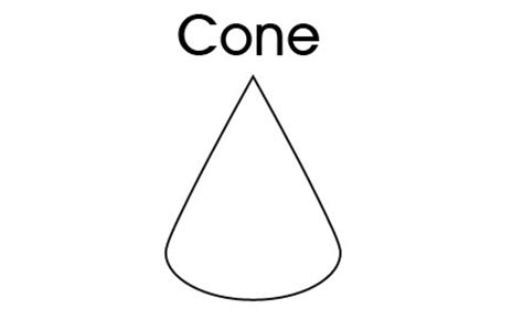 3D Shapes - Cone - Printable