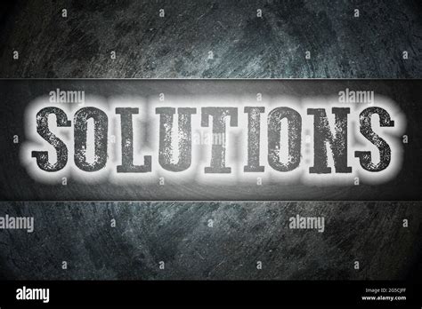 Solutions Concept text on background Stock Photo - Alamy