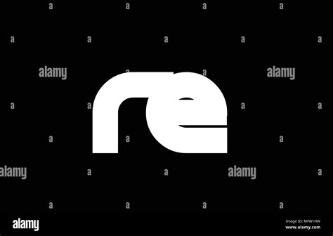 RE R E letter logo combination alphabet vector creative company icon ...