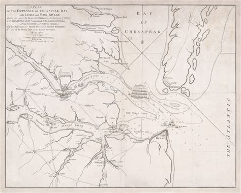 The first published map of the Battle of Yorktown - Rare & Antique Maps