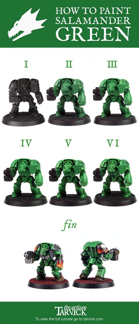 Ever want to know how to paint Salamaders from 40k? Check out the full ...