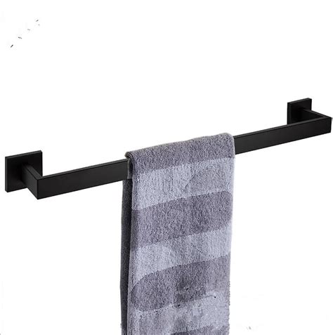 Black Matte Square Towel Bar Contemporary Stainless Steel Towel Racks for Bathroom: Amazon.ca ...