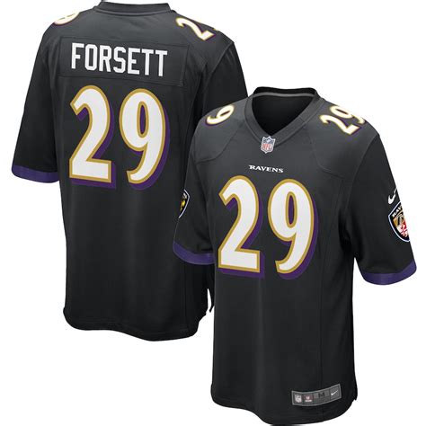 Youth Baltimore Ravens Justin Forsett Nike Black Game Jersey