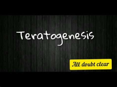 Teratogenesis - YouTube