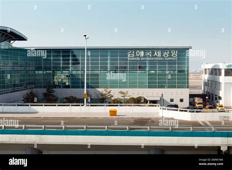 Gimhae International Airport terminal exterior - Gimhae, South Korea ...