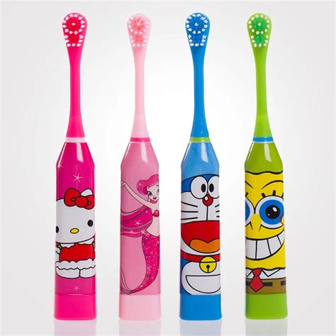 Children Electric Toothbrush Oral Care Kids Waterproof Cute Cartoon Electronic Brush Stages ...