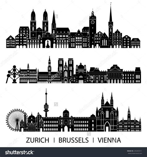 Image result for brussels skyline | Skyline drawing, Vienna, Skyline tattoo