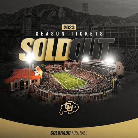 Colorado Football 2023 Season Tickets Sold Out - ABC Today News