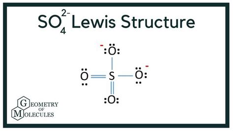 SO42- Lewis Structure (Sulphate ion) | How to find out, Lewis, Notations