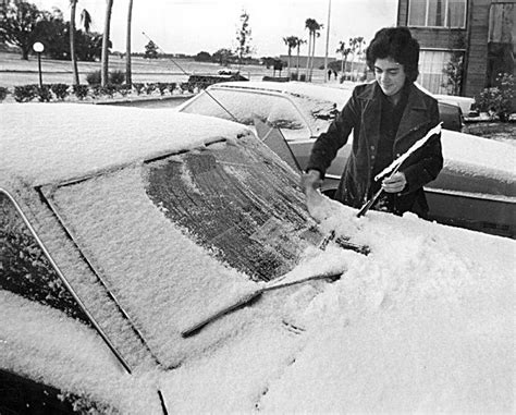 Snow in Tampa, Florida, January 1977. this was my first winter in tampa ...