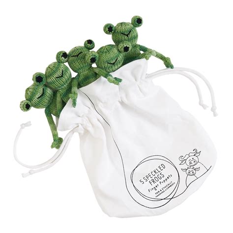 Toy - 5 Speckled Frogs Finger Puppets - fair trade educational ...