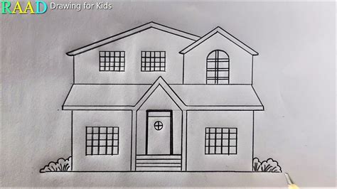 How to draw a cute😍 house with pencil🖍 - YouTube