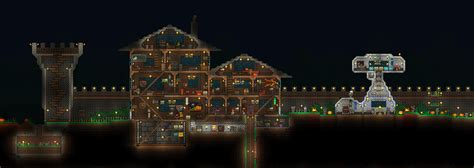 My Terraria Castle Base (Ish) Hope you like! Suggestions are welcome! : Terraria