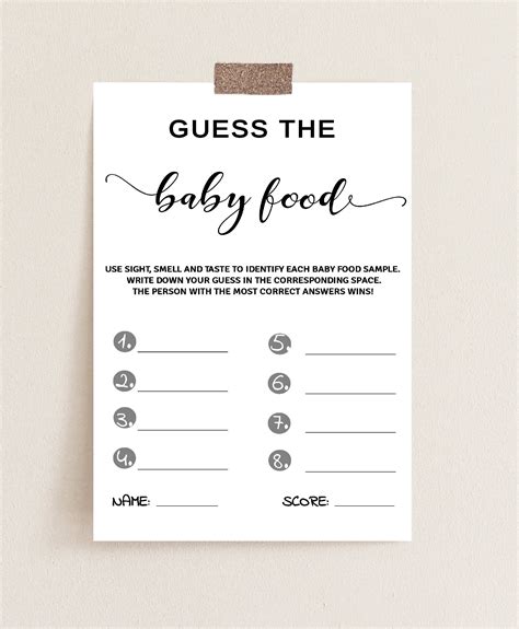 Guess The Price Baby Shower Game, Baby Shower Game Printable, Baby Shower Game, Baby Shower ...