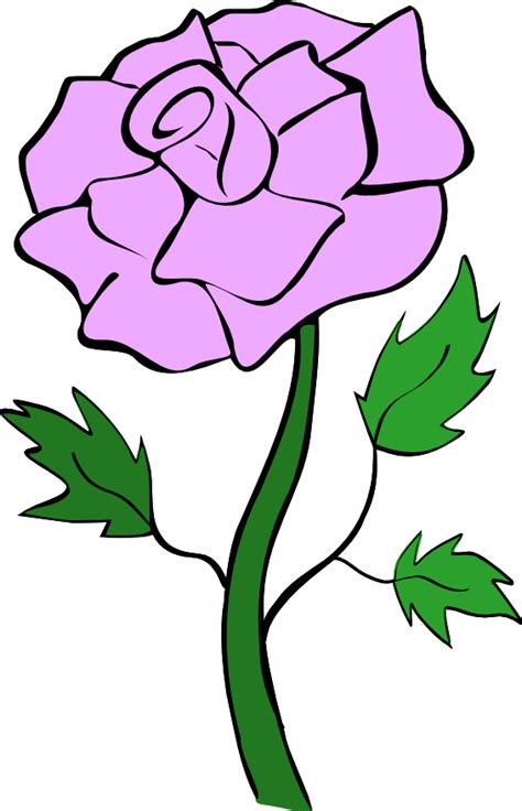 Rose Outline Clip Art - Cliparts.co