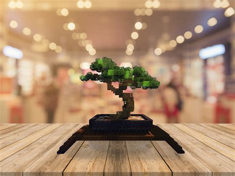 Bonsai tree with Stand l Free To Use! Minecraft Map