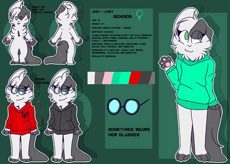 Fursona Reference Sheet by j-ada on DeviantArt