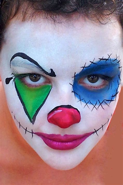 How to paint scary clown faces for halloween | ann's blog