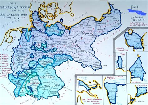 Hand-drawn map of the German Empire and its colonial possessions in 1914, by me : MapPorn