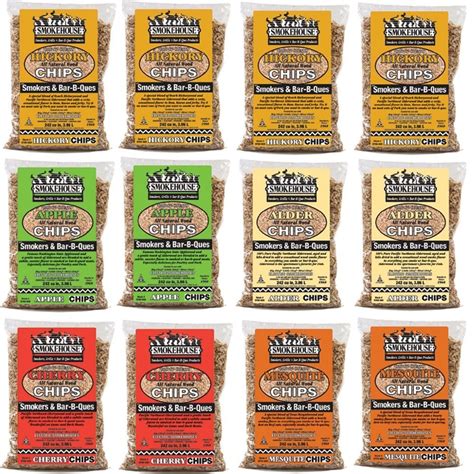 Smokehouse Assorted Wood Flavored Chips 12 Pack Assortment - Walmart.com