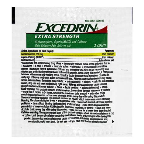 Wholesale Travel Size Excedrin Extra Strength - Pack of 2 - Weiner's LTD