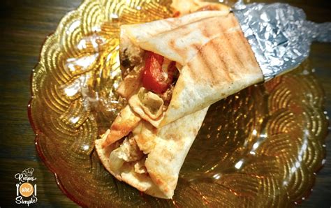 Chicken Doner Wrap - Recipes are Simple