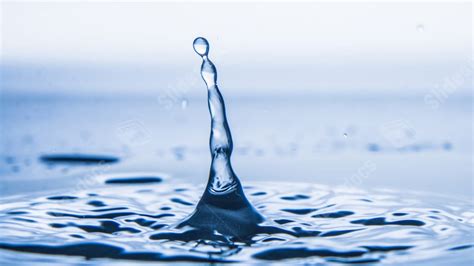 Water Splash Drops Surface Waterdrop Powerpoint Background For Free ...