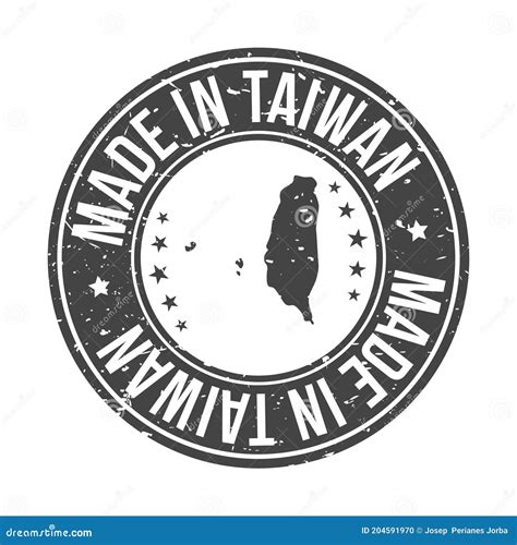 Made in Taiwan Map. Quality Original Stamp Design Vector Art Seal Badge Illustration Stock ...