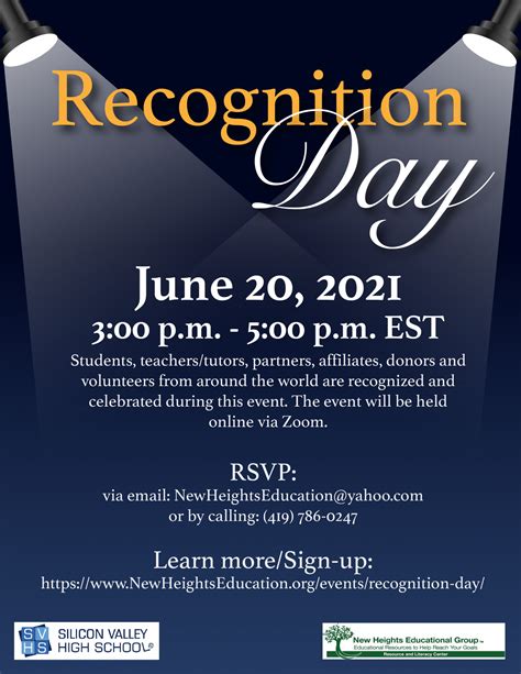 Recognition Day | Events | New Heights Educational Group