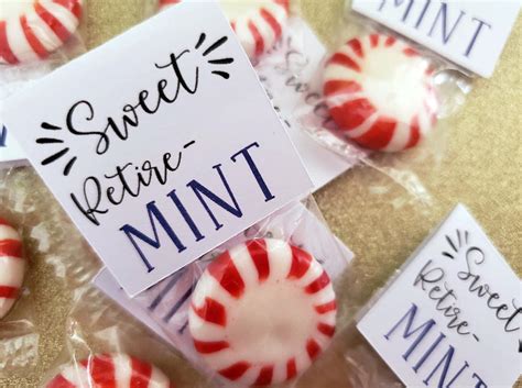 25 Retirement Party Favors Sweet Retire-mint Party Favors Custom ...