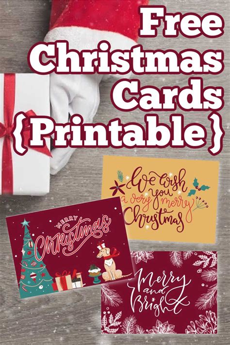 Free printable christmas cards save money this year – Artofit