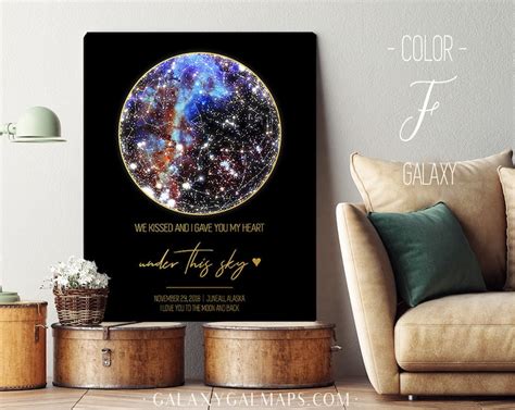 Custom Constellation Map Poster Night Sky Poster Printable - Etsy