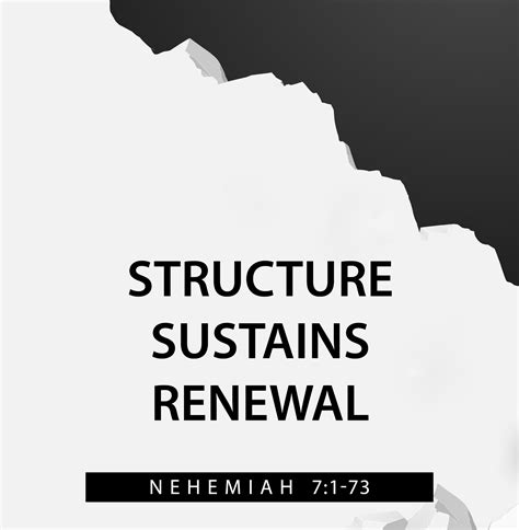 SUSTAINING RENEWAL (Nehemiah 7:1-73) - The Rephidim Project