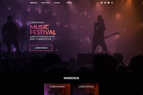 Music Festival Website Templates