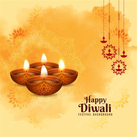 Happy Diwali Elegant Festive Religious Background, Wallpaper, Diwali ...