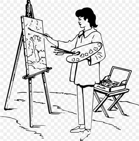 Painting Easel Drawing Artist Clip Art, PNG, 2370x2400px, Painting ...