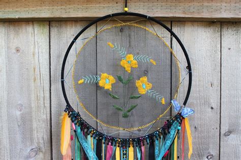 Large Dream Catcher Wall Hanging Colorful Bohemian Decor